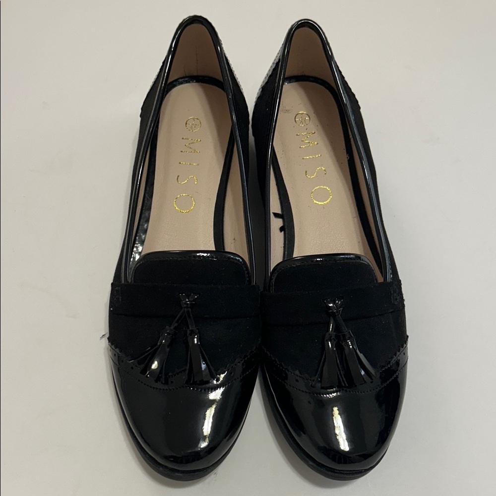 Black Patent Leather Women's Loafers